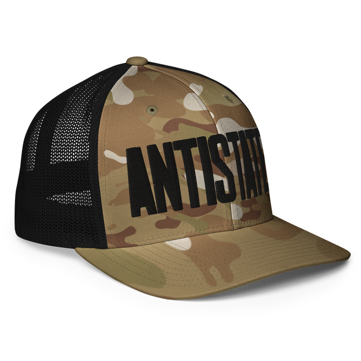 Stone flex-fit trucker