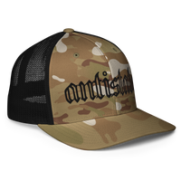 Skeletonized flex-fit trucker cap