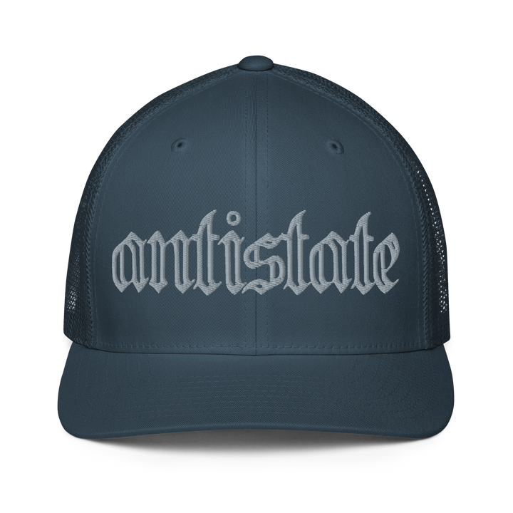 Skeletonized flex-fit trucker cap