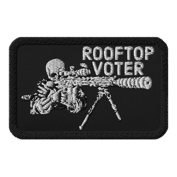 Rooftop Voter 24 iron-on patch