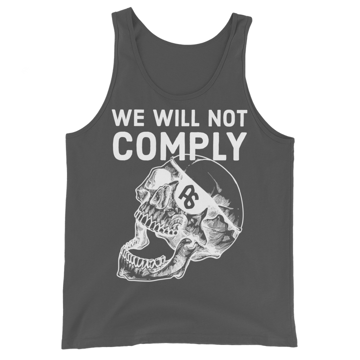 We Will Not Comply basic tank top