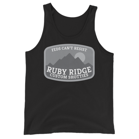 Ruby Ridge (subdued) basic tank top