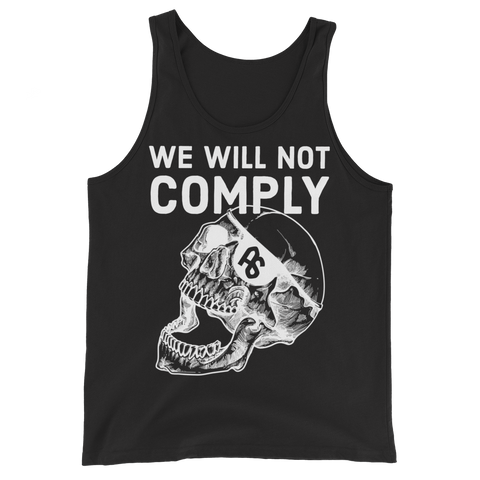 We Will Not Comply basic tank top
