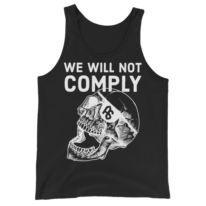 We Will Not Comply basic tank top