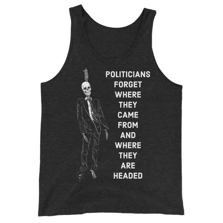 Politicians Forget basic tank top
