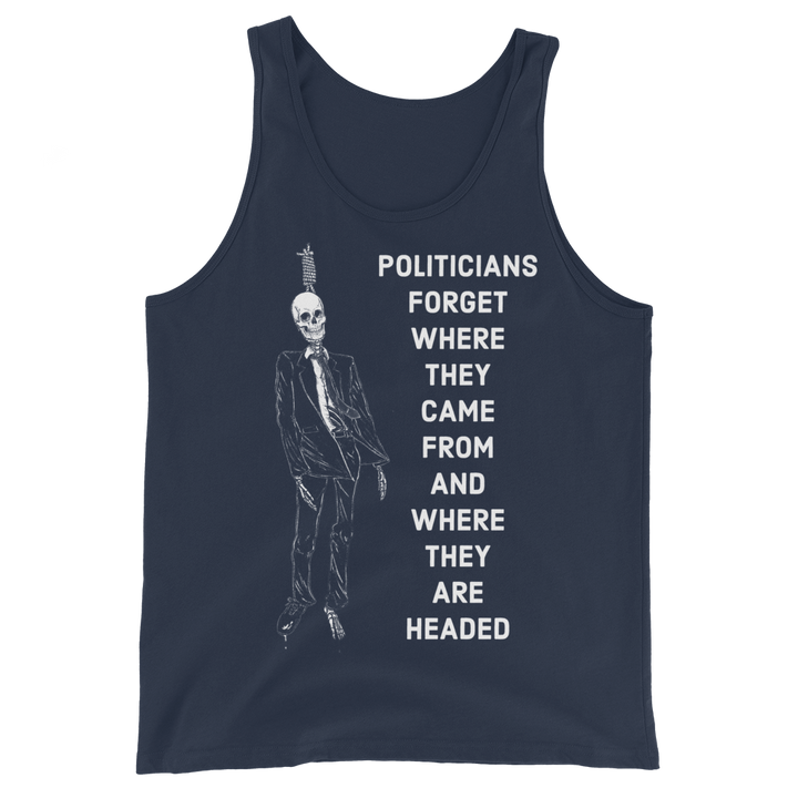 Politicians Forget basic tank top