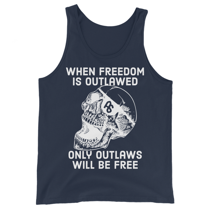Only Outlaws Will Be Free basic tank top