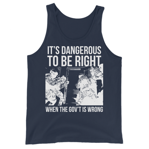 Dangerous to be Right basic tank top