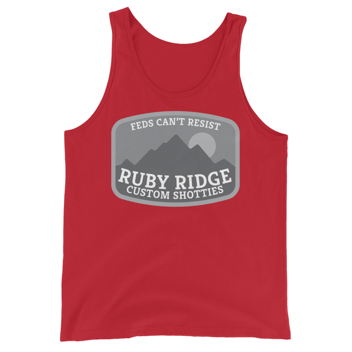 Ruby Ridge (subdued) basic tank top