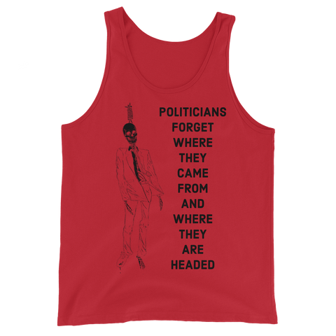 Politicians Forget basic tank top