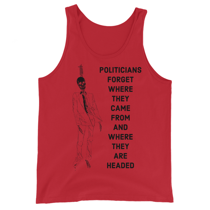 Politicians Forget basic tank top
