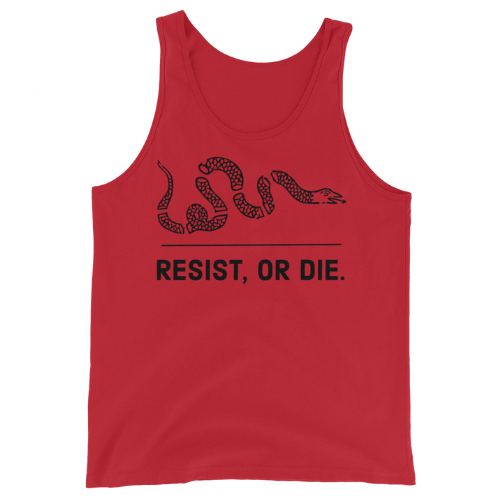 Resist, or Die basic tank top