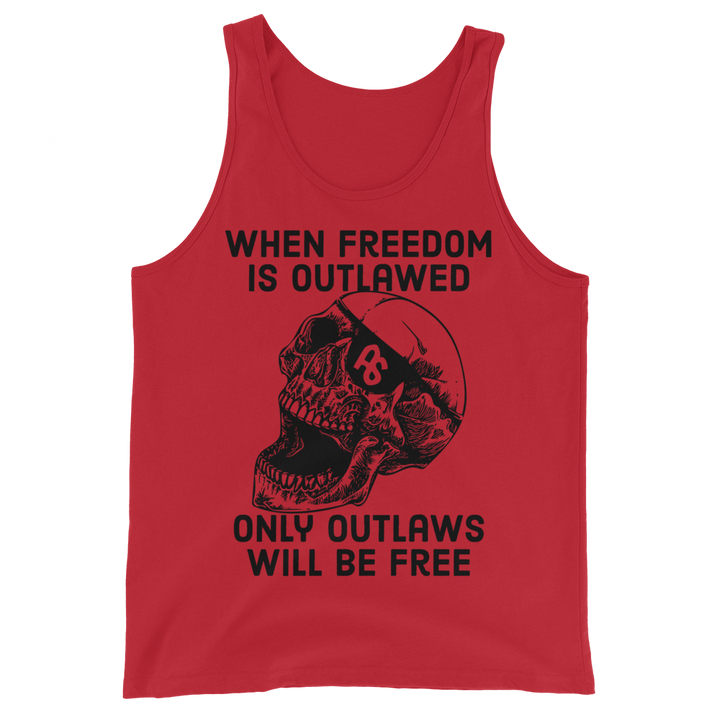 Only Outlaws Will Be Free basic tank top