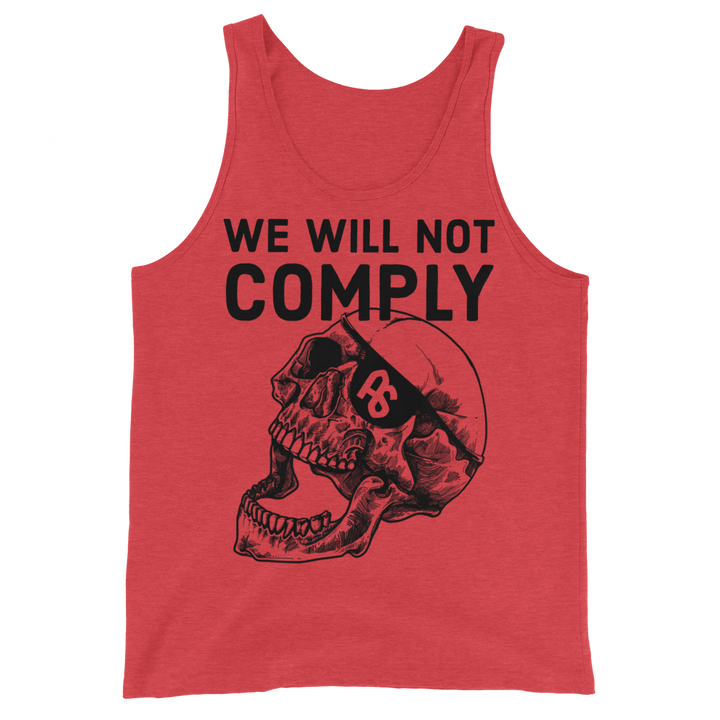 We Will Not Comply basic tank top