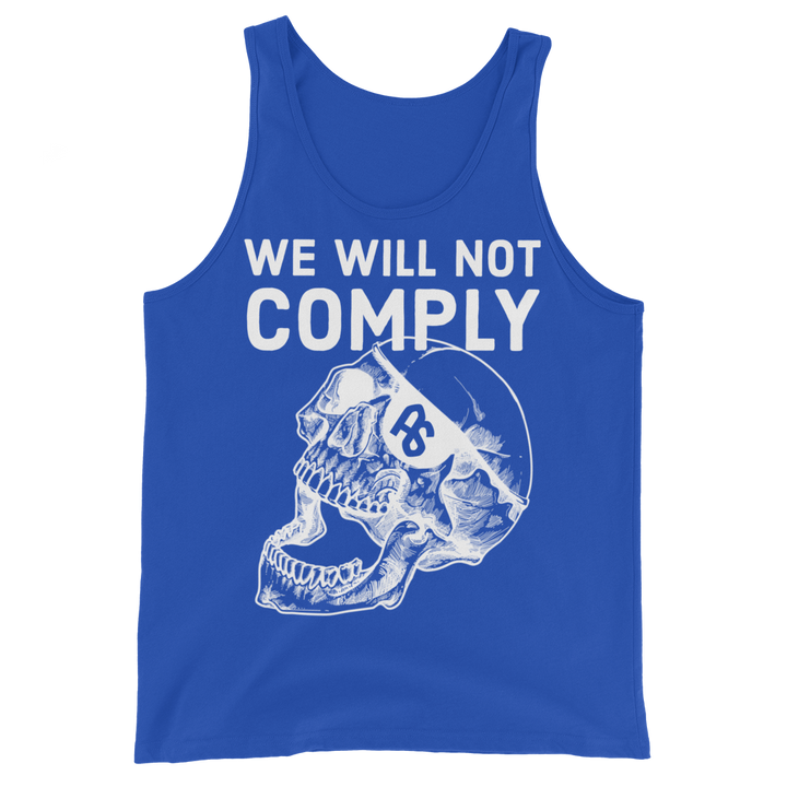 We Will Not Comply basic tank top