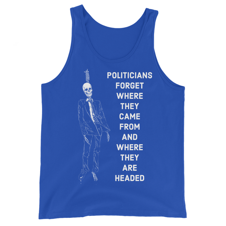 Politicians Forget basic tank top