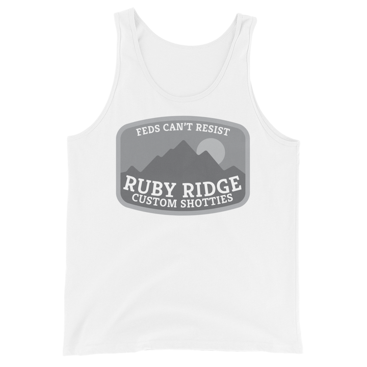 Ruby Ridge (subdued) basic tank top