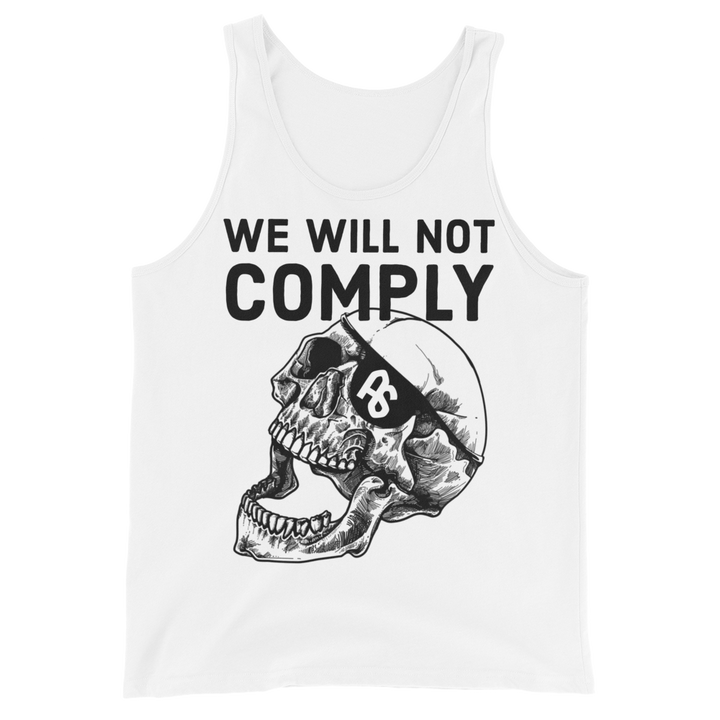 We Will Not Comply basic tank top