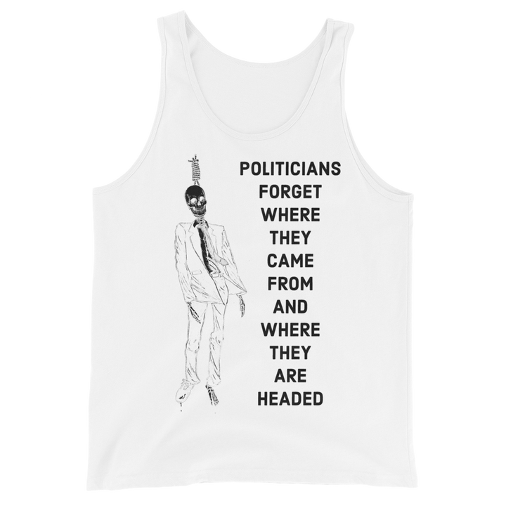 Politicians Forget basic tank top