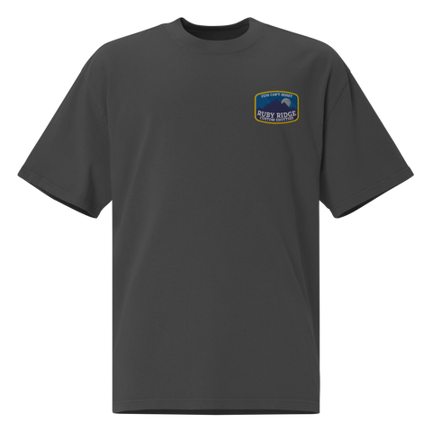 Ruby Ridge embroidered oversized faded t-shirt
