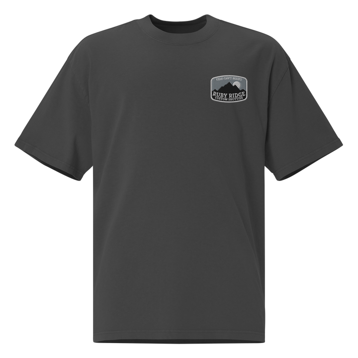 Ruby Ridge (night) embroidered oversized faded t-shirt