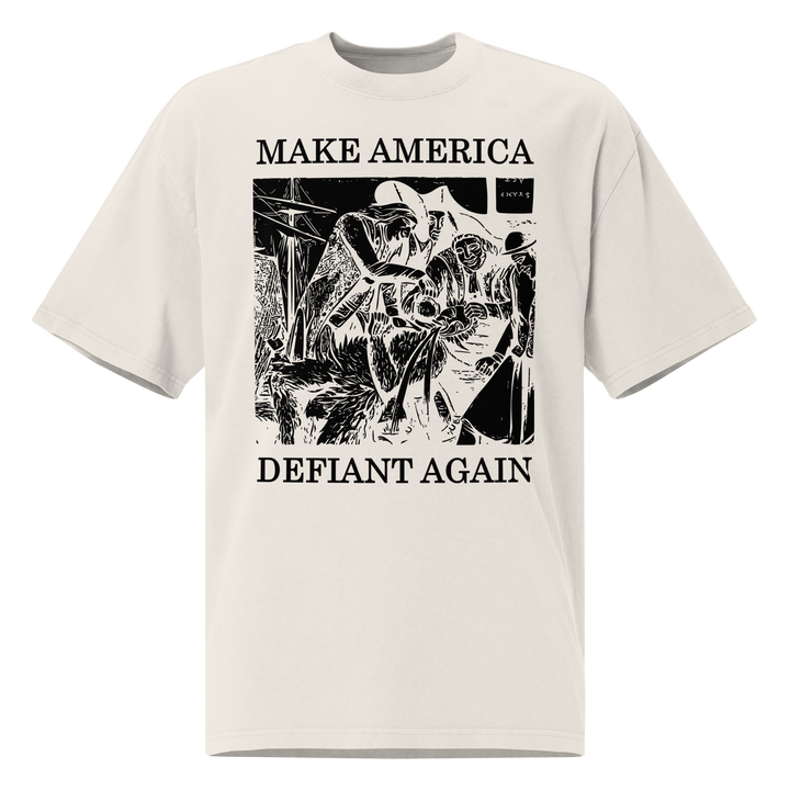 Make America Defiant Again 22 oversized faded t-shirt