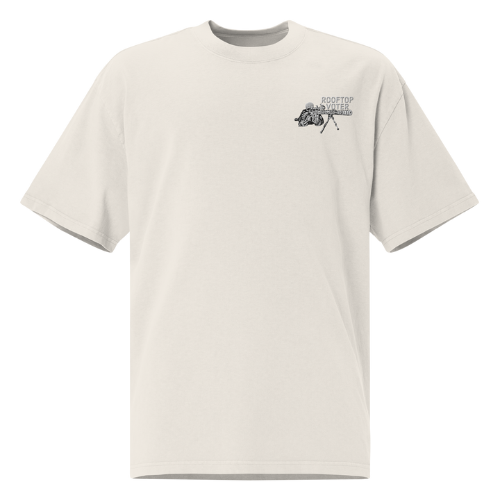 Rooftop Voter 24 oversized faded t-shirt