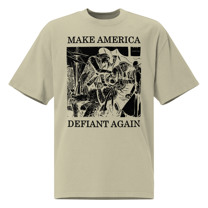Make America Defiant Again 22 oversized faded t-shirt