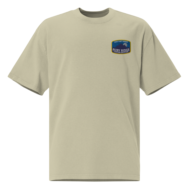 Ruby Ridge embroidered oversized faded t-shirt
