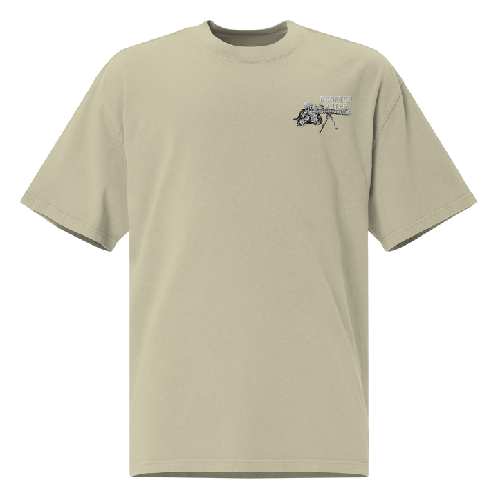 Rooftop Voter 24 oversized faded t-shirt