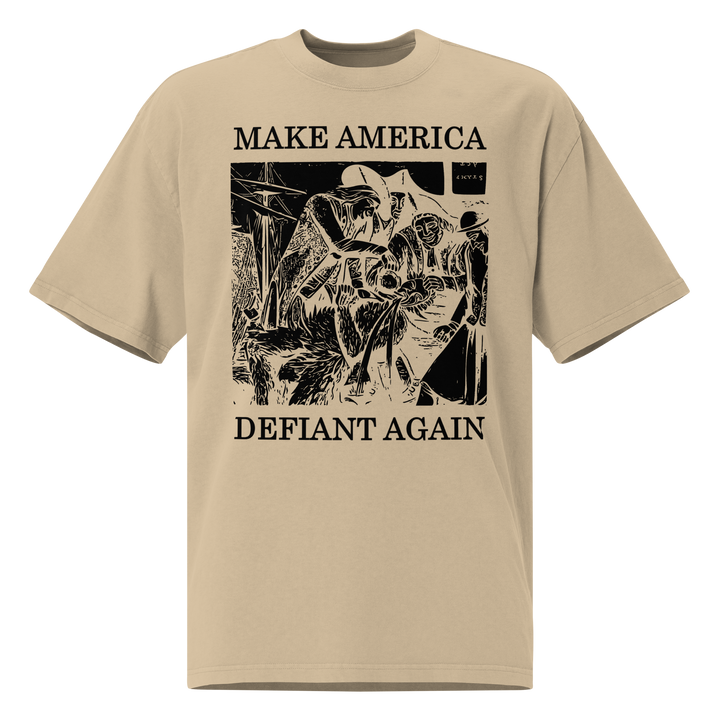 Make America Defiant Again 22 oversized faded t-shirt