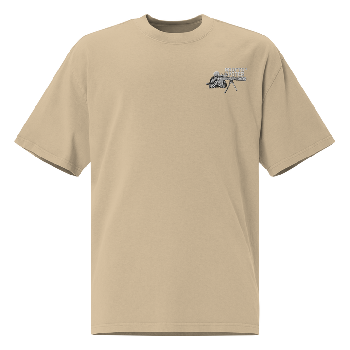 Rooftop Voter 24 oversized faded t-shirt