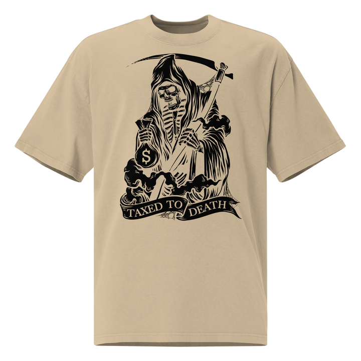 Death oversized faded t-shirt