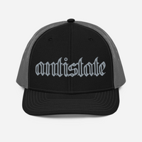 Skeletonized snapback trucker cap