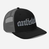 Skeletonized snapback trucker cap