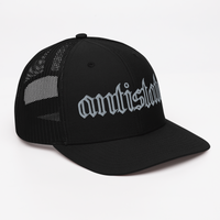 Skeletonized snapback trucker cap