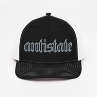 Skeletonized snapback trucker cap