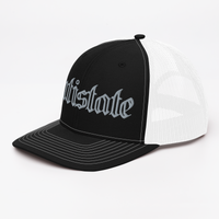 Skeletonized snapback trucker cap