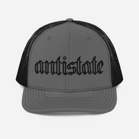 Skeletonized snapback trucker cap