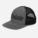 Skeletonized snapback trucker cap