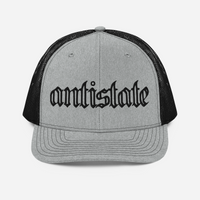 Skeletonized snapback trucker cap