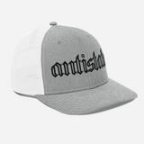 Skeletonized snapback trucker cap