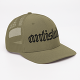 Skeletonized snapback trucker cap