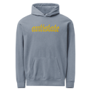 Skeletonized garment-dyed hoodie