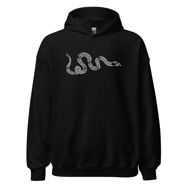 Snake embroidered classic hoodie