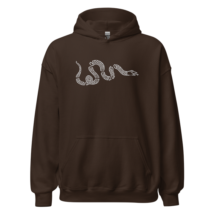 Snake embroidered classic hoodie