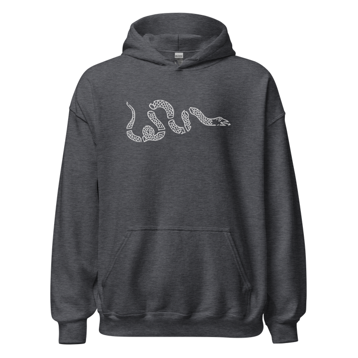 Snake embroidered classic hoodie