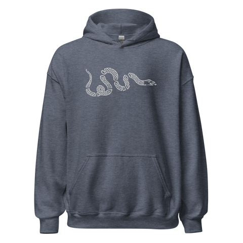 Snake embroidered classic hoodie