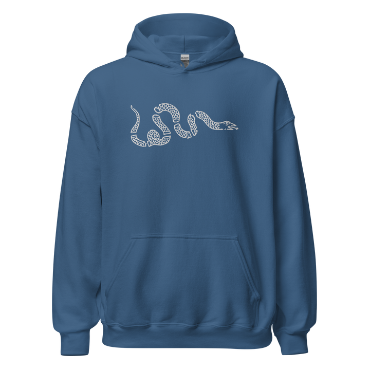 Snake embroidered classic hoodie
