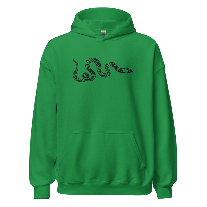 Snake embroidered classic hoodie
